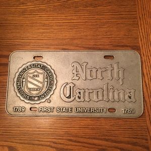 UNC License Tag
